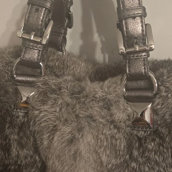 Michael Kors Rabbit Fur Cross Body - Picture 4 of 7